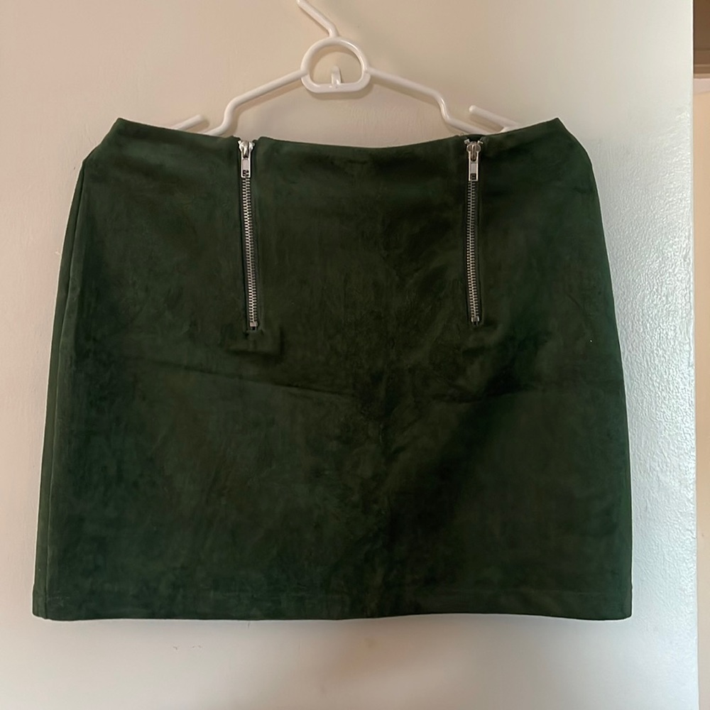 Suede skirt
